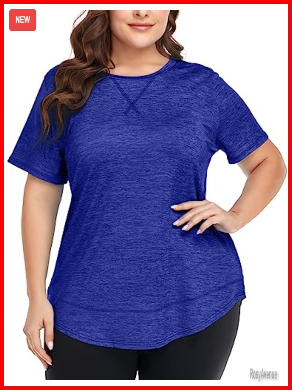 Plus Size Athletic Workout Tops Short Sleeve Yoga Gym Shirts